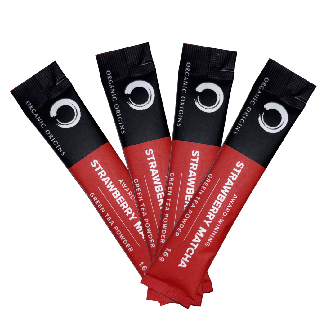 Organic Origins Premium Strawberry Matcha Stick Packs